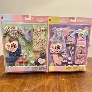 2003 Vintage Mattel Barbie 
MIDGE & BABY HAPPY FAMILY FASHION SETS